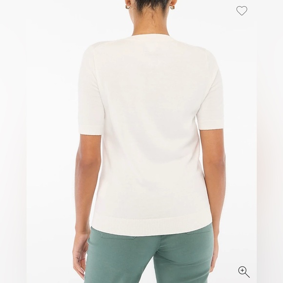 J crew Short-sleeve cotton crewneck sweater XL**** - Picture 2 of 4
